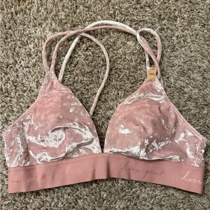 Victoria's Secret Blush Velvet Bralette